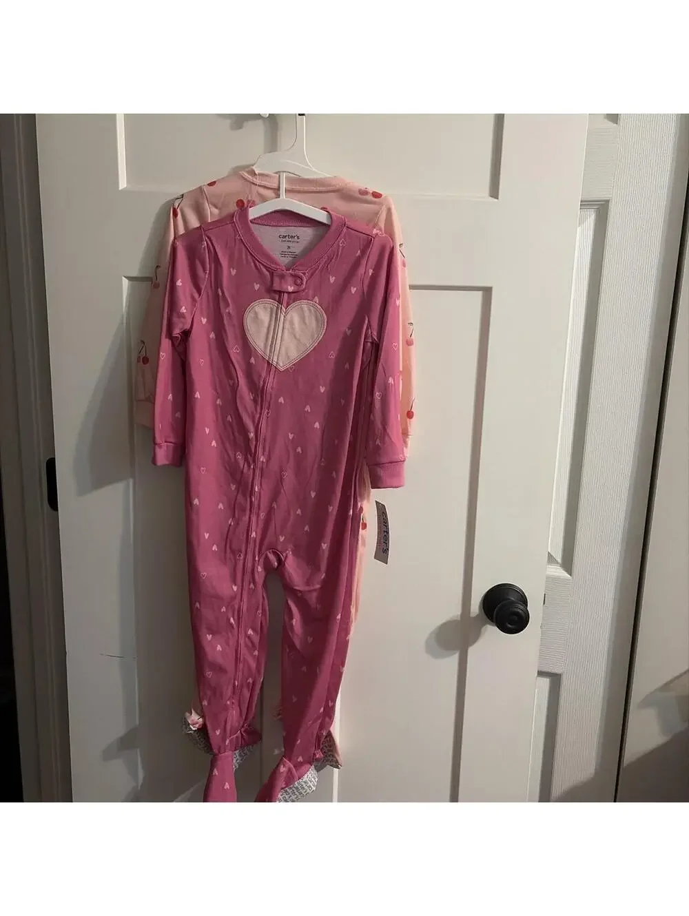 Carter's Kid's Pink Sleepsuits-babygrow